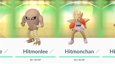 pokemon hitmonlee and hitmonchan evolution.